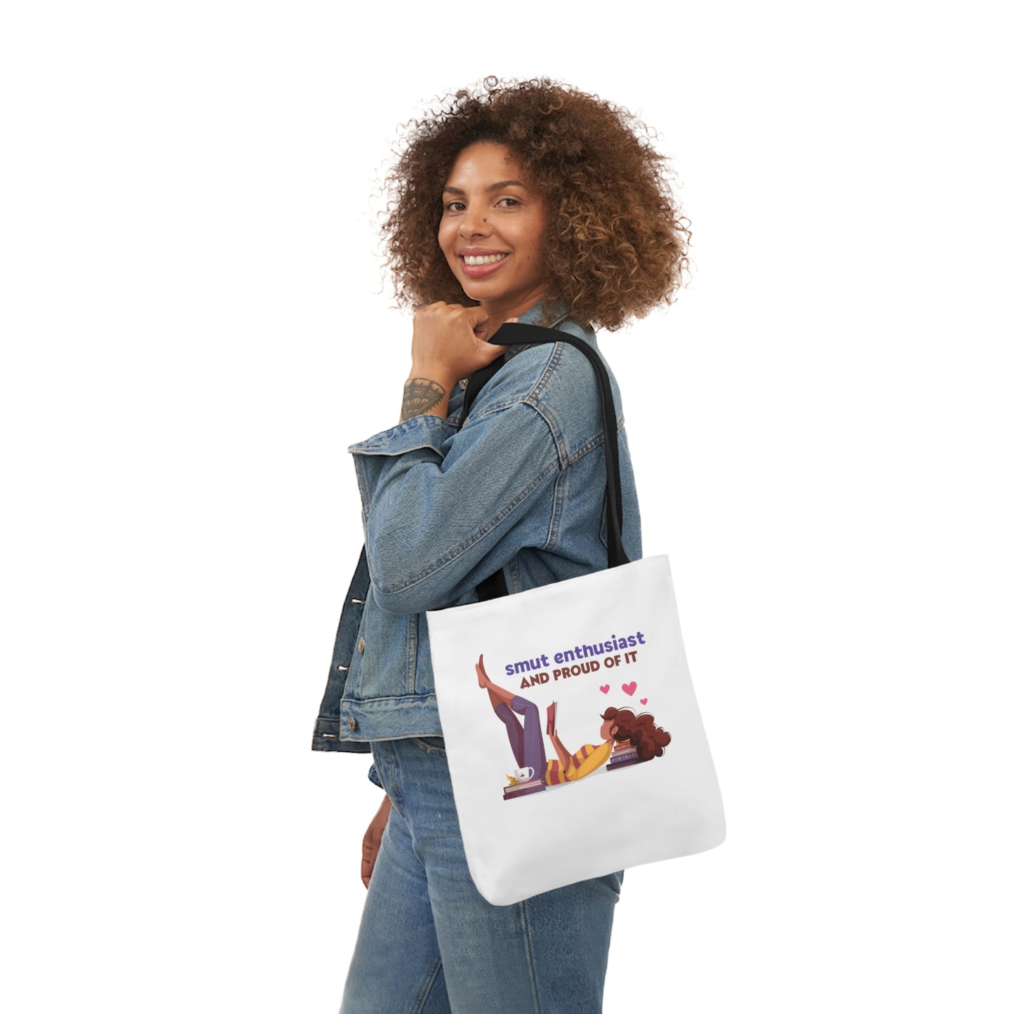 SMUT ENTHUSIAST Canvas Tote Bag, 5-Color Straps