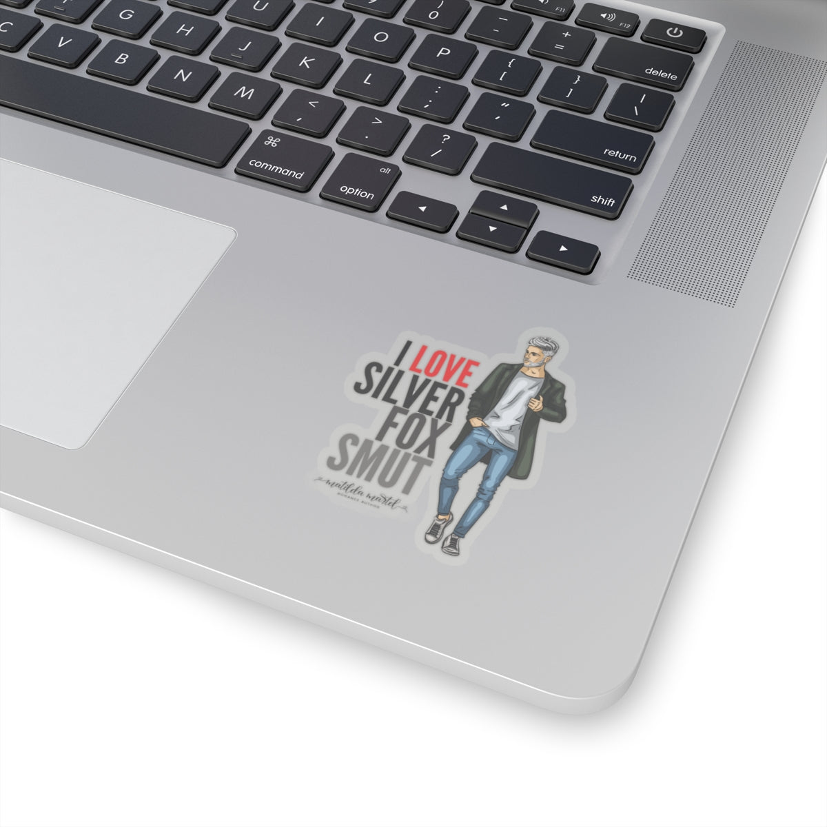 I Love Silver Fox Smut Kiss-Cut Stickers