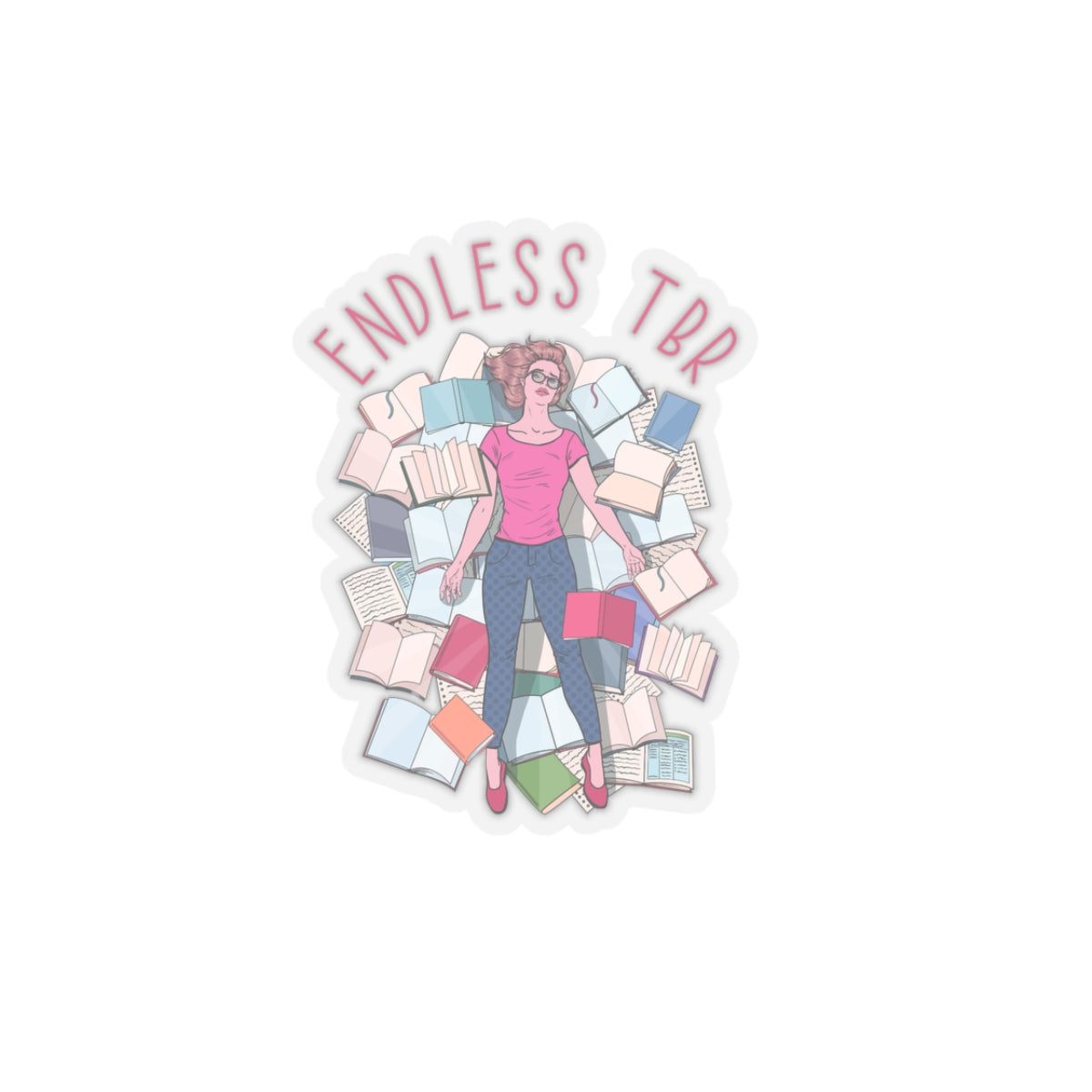 Endless TBR Kiss-Cut Stickers