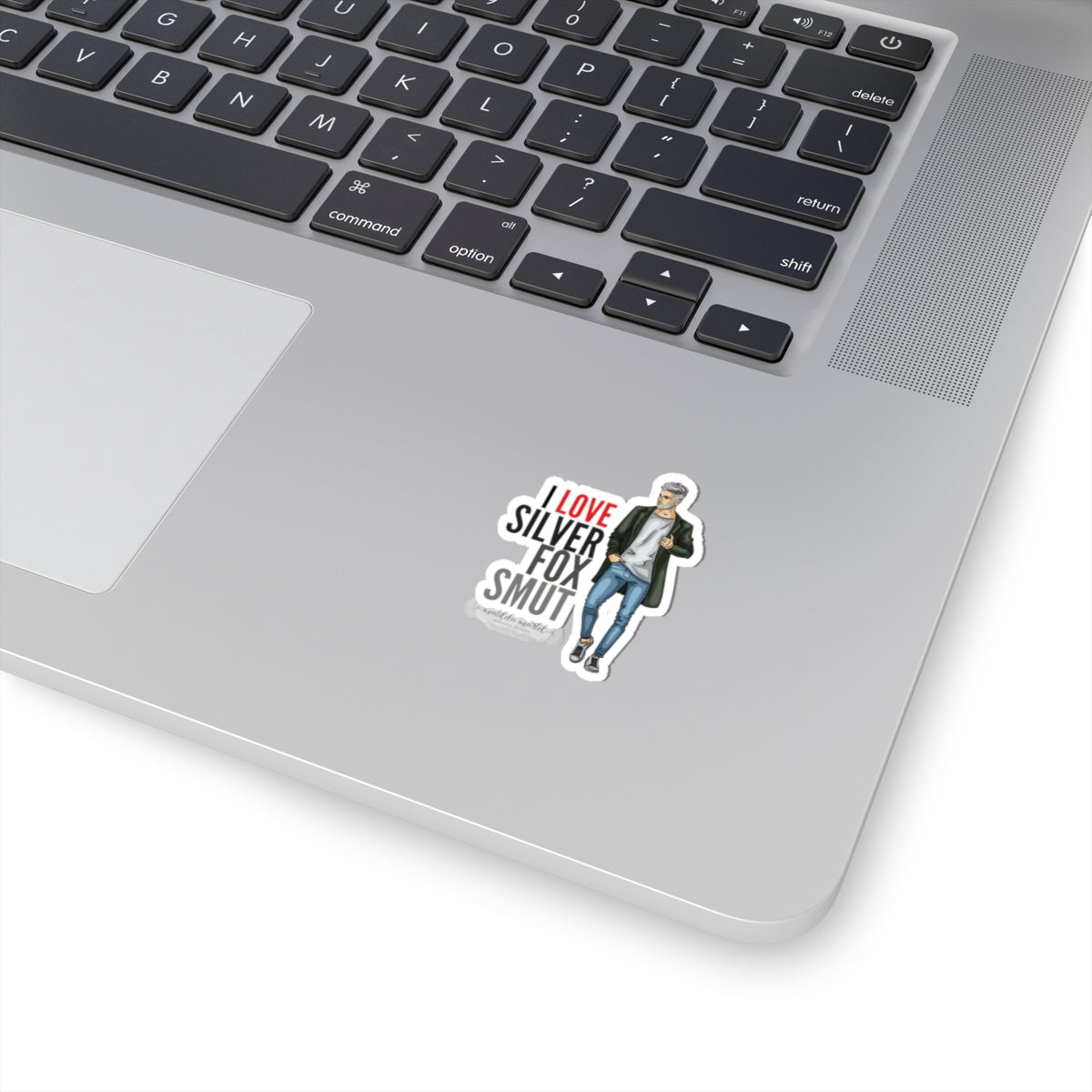 I Love Silver Fox Smut Kiss-Cut Stickers