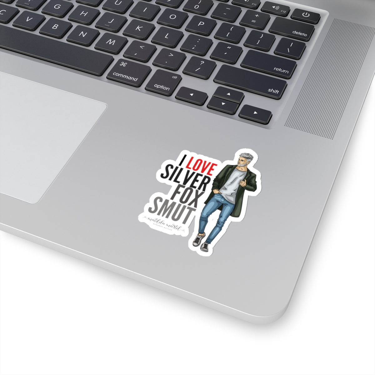 I Love Silver Fox Smut Kiss-Cut Stickers