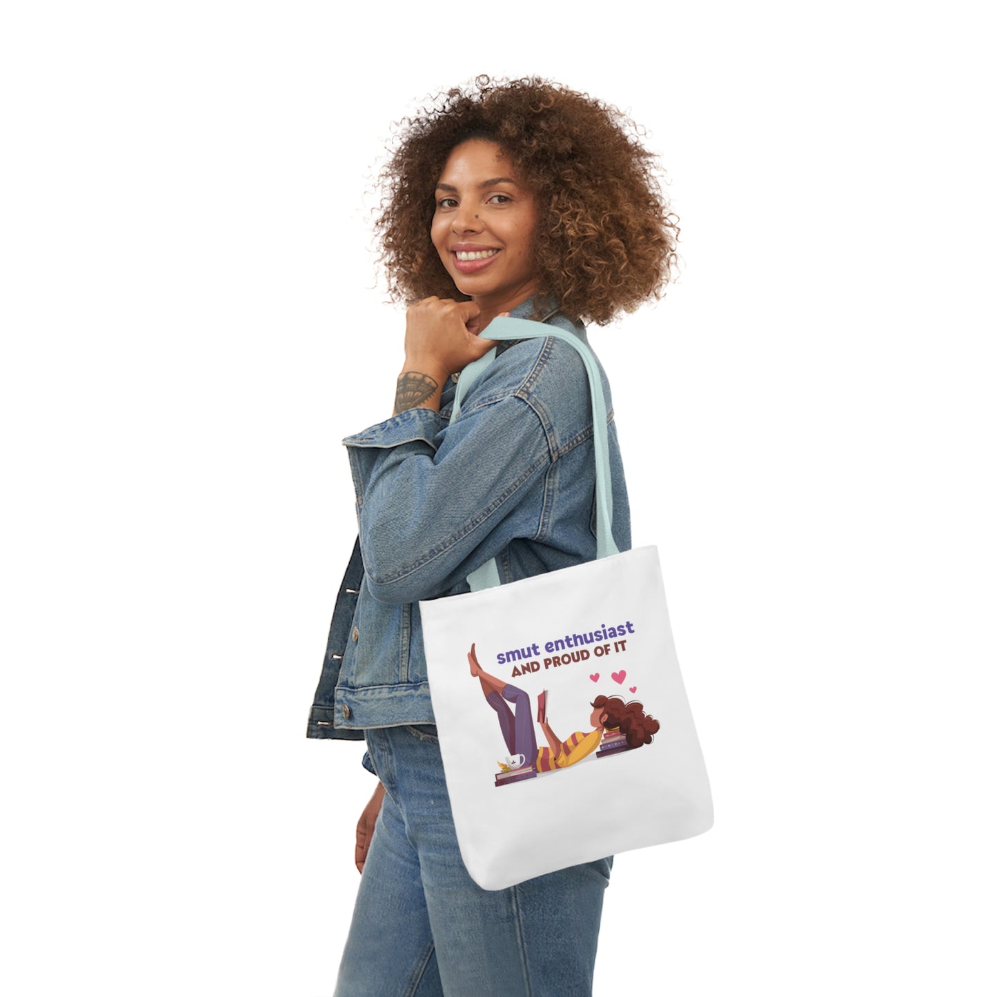 SMUT ENTHUSIAST Canvas Tote Bag, 5-Color Straps