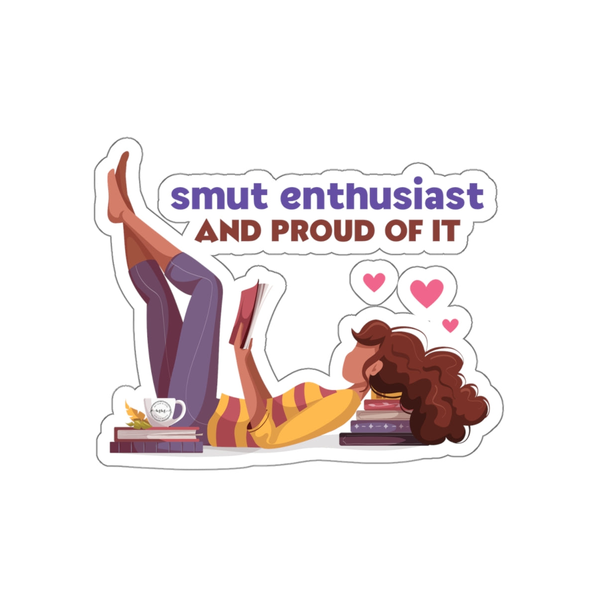Smut Enthusiast Kiss-Cut Stickers