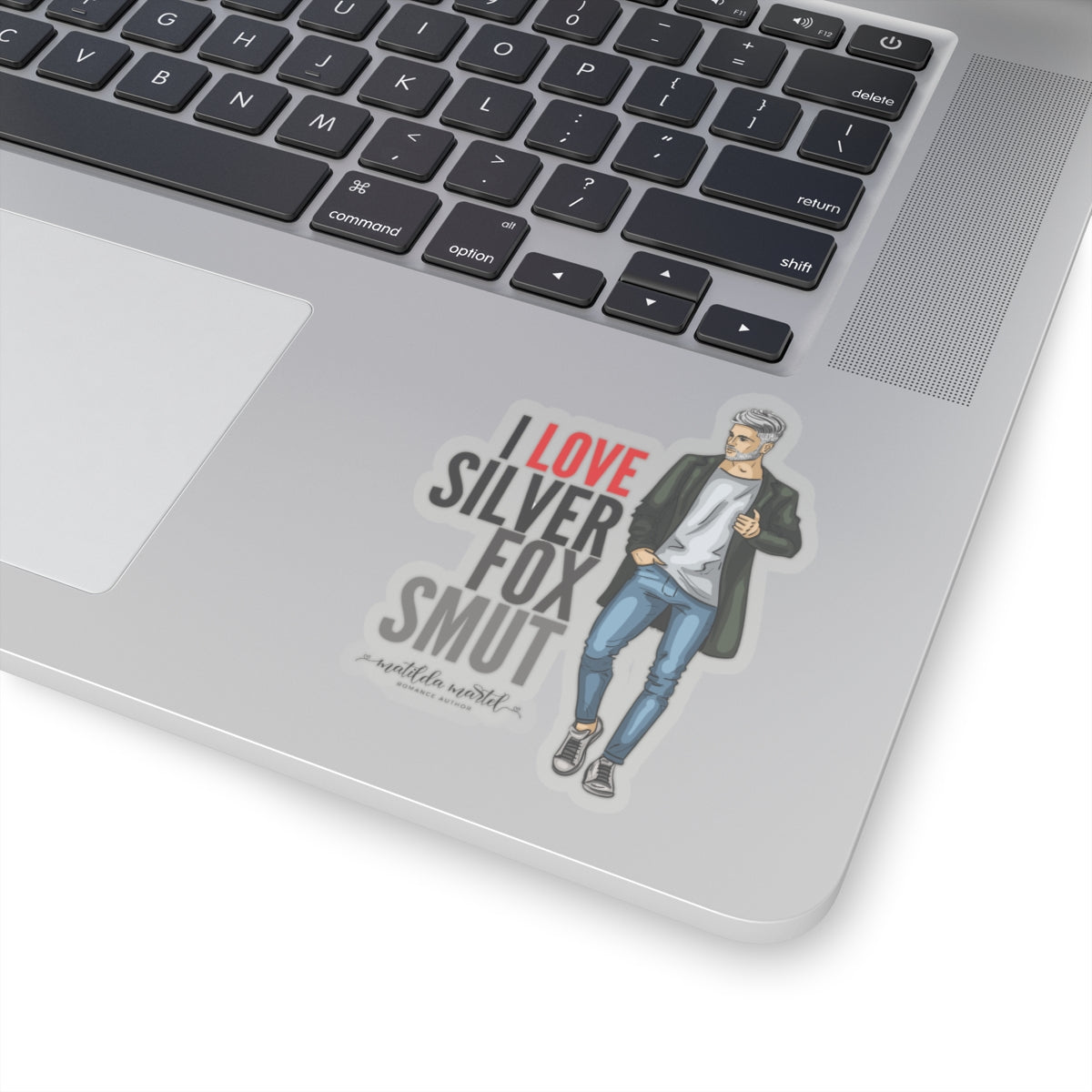 I Love Silver Fox Smut Kiss-Cut Stickers