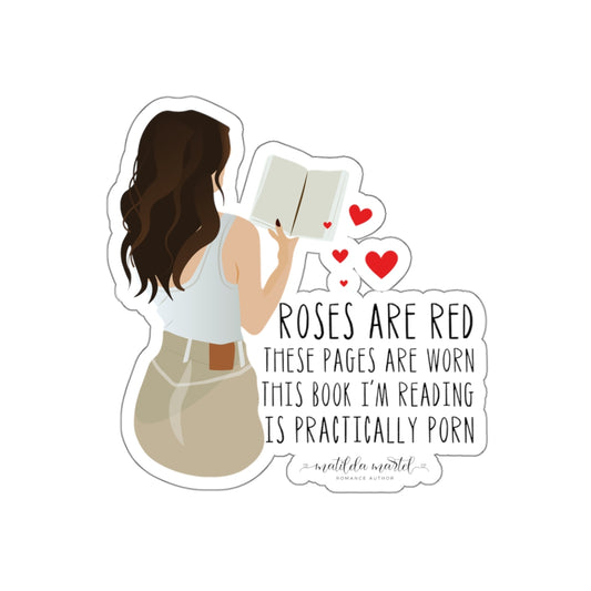 Roses are Red Kiss-Cut Stickers